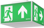 Vierkante vluchtroutearmaturen - Pictogram kubussen