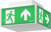 Vierkante vluchtroutearmaturen - Pictogram kubussen