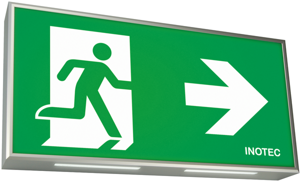 INOTEC Noodverlichting BNP 7183 duurzaam, robuste, slank design vluchtrouteaanduiding armatuur met 60 meter leesafstand INOTEC Noodverlichting BNP 7183 duurzaam, robust, slank design vluchtrouteaanduiding armatuur met 60 meter leesafstand