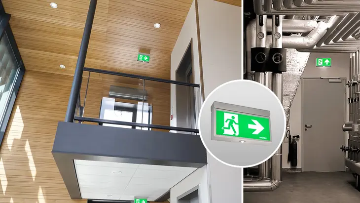 SNP 7120 / SNP 7220 familie aluminium allround LED vluchtrouteaanduiding armaturen