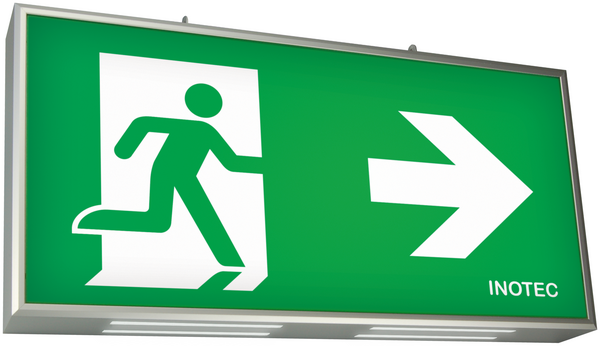 INOTEC Noodverlichting BNP 7283 K duurzaam, robust, slank design vluchtrouteaanduiding armatuur met 60 meter leesafstand INOTEC Noodverlichting BNP 7283 K duurzaam, robust, slank design vluchtrouteaanduiding armatuur met 60 meter leesafstand